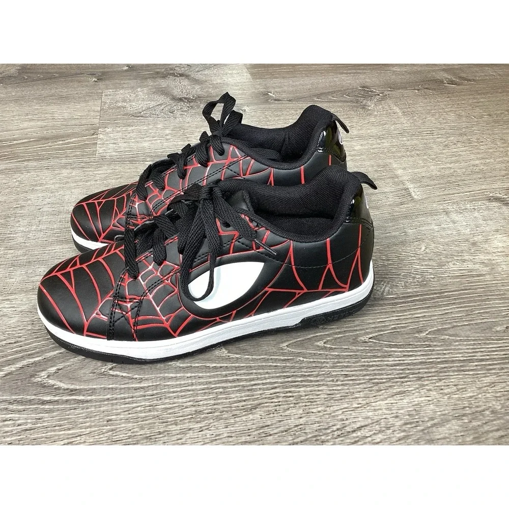 HEELYS MARVEL MILES MORALES SPLIT SPIDERMAN Black Red White Youth SIZE 7